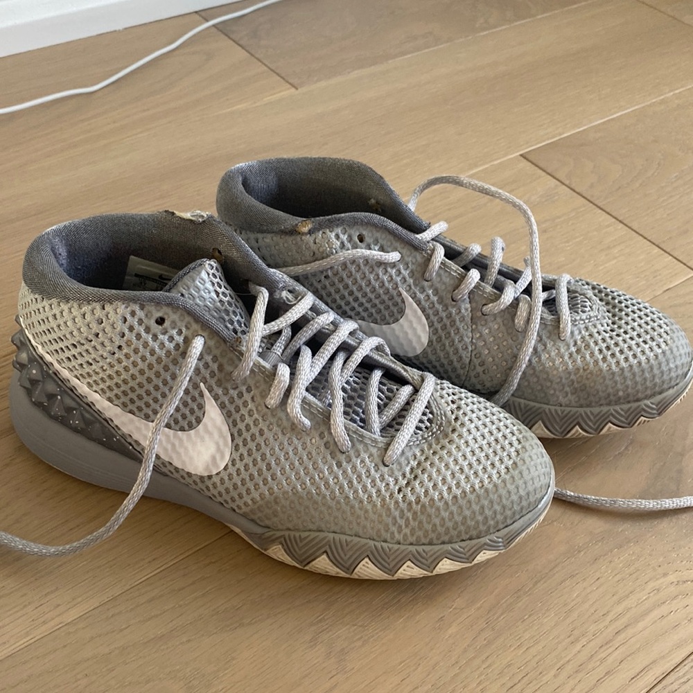Grey Nike Kyrie Running Shoe